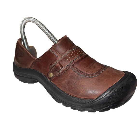 Keen Kaci Clogs Slip On Shoes Womens Size 7 Brown Leather - Picture 6 of 6